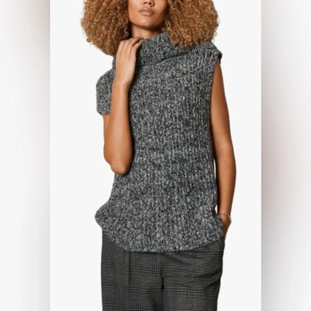 ARTISAN  NY Sleeveless Cowl Neck Sweater 100% Cotton